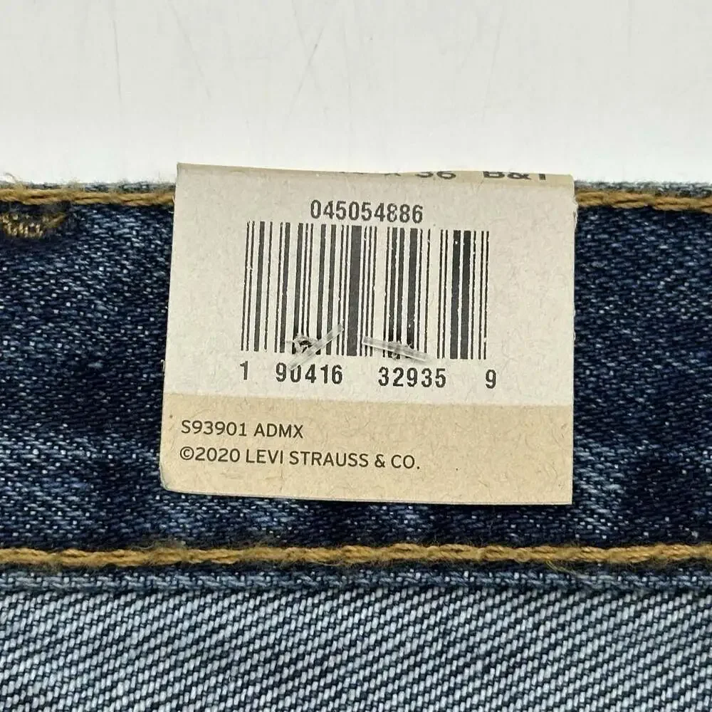 Levi's 505 Regular Fit Big & Tall Size 46x36 Straight Leg Medium Wash Jeans NWT